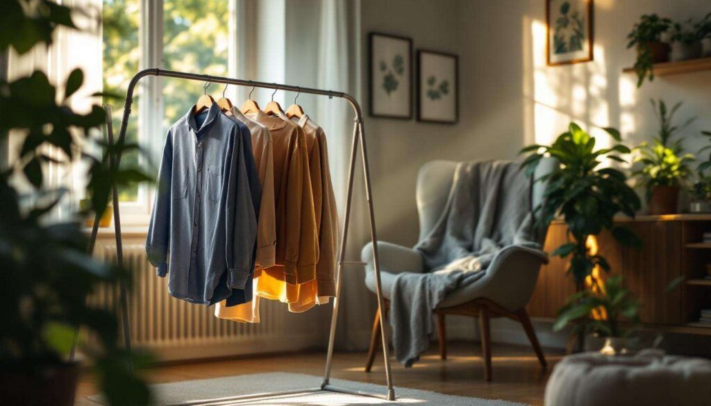 Wäsche drinnen trocknen ohne Feuchtigkeit: Die richtige und die falsche Methode