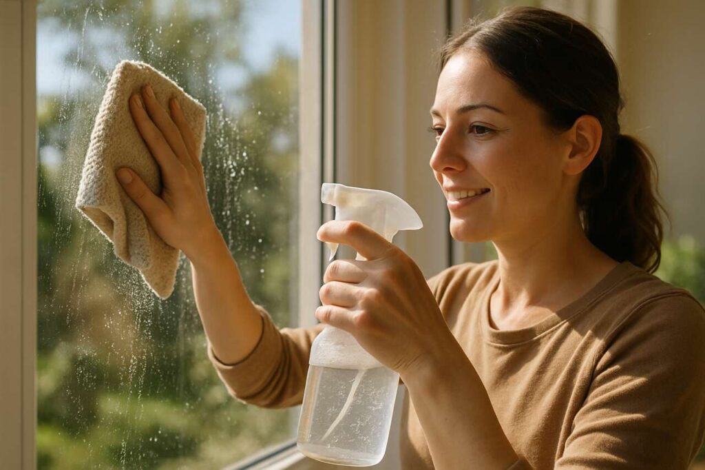 Statt Glasreiniger: Ich putze Fenster lieber mit diesem günstigen Hausmittel
