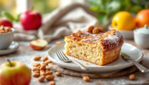 Schüttelkuchen mit Apfel und Mandeln – schmeckt wie bei Oma, geht aber viel schneller