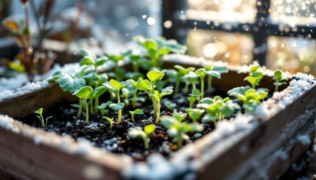 Trotz Frost ernten: Wie man mit einem Mini-Wintergarten jetzt Gemüse aussäen kann